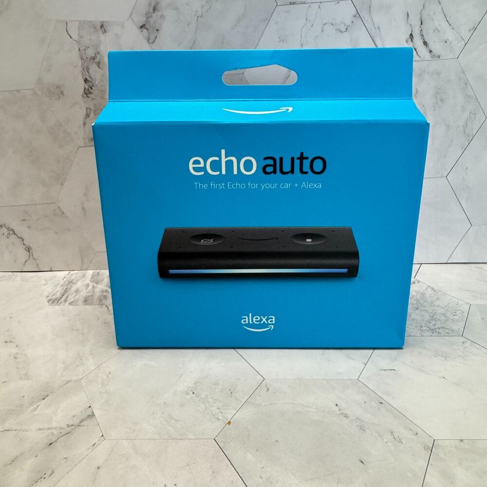 New Sealed Amazon Echo Auto Smart Speaker with Alexa Bluetooth 1st Gen 2019